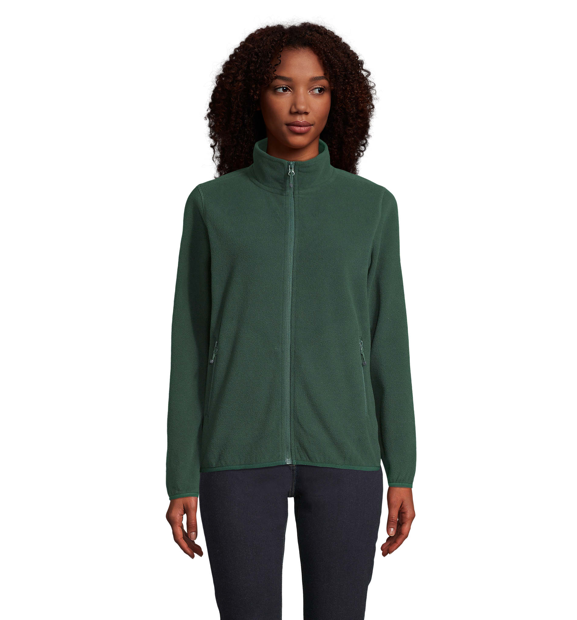 Veste polaire recyclée personnalisable pour Femme 280g Vert forêt